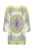 MIAMODA Blouse  lichtblauw / citroengeel / rosa / wit