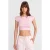 Slim Fit Crop Jersey Blouse