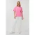 EsQualo T-shirt Oversized Basic Rose