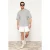 TRENDYOL MAN Heren Grijs Slogan Kort Oversized T-shirts