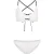 FILA Sarconi Cutout Bralette Bikini Bright White