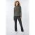 EsQualo Top Small Rib Leaf Green