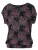 KOROSHI Shirt  lila / zwart