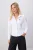 TRENDYOLMİLLA Dames Wit Effen Lang Getailleerd Overhemden