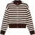 CATWALKJUN Vest Striped Bruin dames