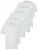 Kruze | Heren Crew Neck T-Shirts (5-Pack) – Wit