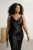 Trendyol Curve Dames Zwart Effen Maxi Mouwloos Feest Bodycon Grote maten Jurk