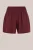 WE Fashion – Dames relaxed fit short met gesmokte tailleband – Relaxed Fit – Donkerrood – Viscose –