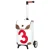 Andersen Shopper Trolley ‘Unus’  bruin / rood / wit