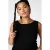 MS Mode top met textuur zwart