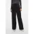 VERO MODA wide leg regular waist casual broek zwart