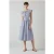 LK Bennett Beau Stripe Midi Dress Navy/cream