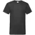 Fruit of the Loom Heren Valueweight V Neck T-shirt (Zwart)