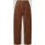 MAC Loose fit kunstleren broek met elastische band model ‘Tilda’