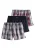 H.I.S Boxershorts  grijs / rood / zwart / wit