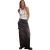 The Ragged Priest Denim maxi-rok in carpenter-stijl voor dames (Bruin)
