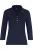 TRIGEMA Dames poloshirt met lange mouwen donkerblauw, Effen