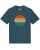 Watapparel Shirt ‘Retro Sunset Ocean’  petrol / gemengde kleuren