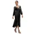 Asymmetrische satijnen jurk dames Goddiva Viscose