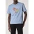 Paul Smith Mens Reg Fit Ss T Shirt Zebra Craft Light Blue