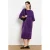 LOLALIZA corduroy midi jurk – paars
