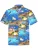 Hawaiihemdshop.de Overhemd ‘Hawaiihemd “Ocean of Hawaii”‘  blauw