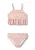 WHEAT Bikini ‘Lærke’  lichtgeel / mintgroen / abrikoos / koraal