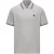Pretty Green Heren Barton Korte Mouwen Polo Shirt (Grijs Marl)