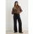 TRENDYOLMİLLA Dames Zwart Effen Wijde pijp Hoge taille Jeans
