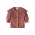 LIL’ ATELIER BABY katoenen gebreid vest met ruches – roze