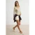 TRENDYOLMİLLA Dames Donkerblauw Gestreept Lang Getailleerd Blouses