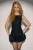 Open Back Bodycon Minijurk met Ballonzoomdetail