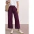 Street One Dames High Waist broek met wijde pijpen in Loose Fit in Paars