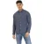 Peter Werth Heren Raymont Pinstripe Overhemd met Kraagje (Donker marine/wit)