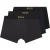 Boss Boxershorts met logo voor heren (set van 3) (Zwart/Navy/Grijs)