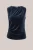 WE Fashion – Dames jerset velvet singlet – Donkerblauw –