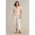 White Stuff Nelly Notch Neck Tee Natural