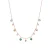 Luxenter ketting in metaallegering en multicolor zirkonia, afgewerkt in 18 karaat roségoud – Huis