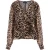 GUESS Maria Ls Wrap Top Glam Leopard