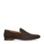 Manfield suède loafers donkerbruin