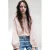 MANGO TEEN blousetop met borduursels – lichtroze