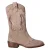 Tommy Hilfiger leren laarzen met blokhak – taupe