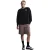 Nike Phoenix Engeland fleece-sweatshirt met ronde hals voor dames (Zwart/Paars)