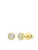 Lucardi Oorbellen  goud / transparant