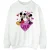 Disney Dames/Dames Love Hearts Mickey & Minnie Mouse Sweatshirt (Wit)