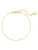 Hey Happiness Voetsieraden ‘Bead Line’  goud