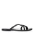 Sacha leren slippers zwart