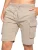 Enzo | Cargoshort voor heren – Beige