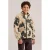 WE Fashion teddy fleecevest met print – beige/groen