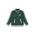 Daily7 oversized gebreide vest met backprint – groen